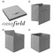 Casafield Set of 6 Collapsible Fabric Cube Storage Bins - Foldable Cloth Baskets for Shelves, Cubby Organizers & More